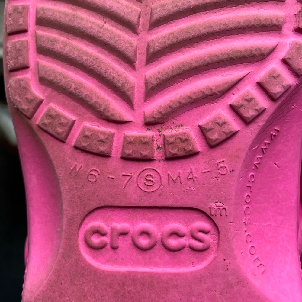 Retired Sun Burst Hot Pink Crocs Women’s 6-7 - Picture 3 of 6
